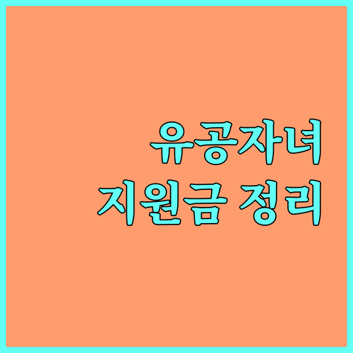 2025 독립유공자 (손)자녀 생활지원금: 자격 조건, 신청 방법 완벽 정리