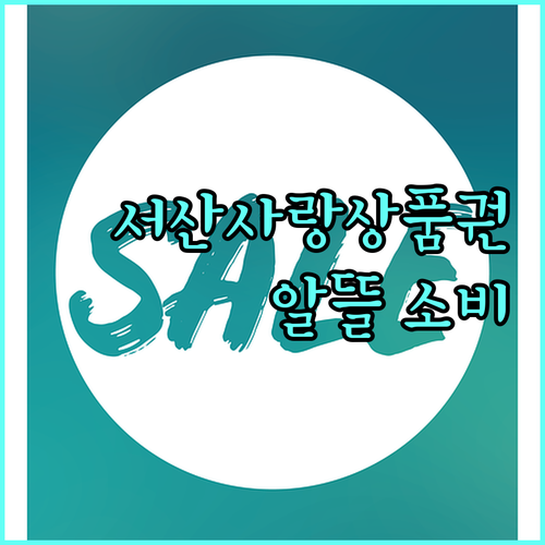 서산시민 필수템! 2025 서산사랑상품권 구매하고 알뜰하게 소비하세요