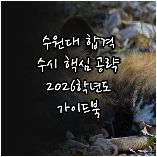 수원대학교 수시 합격 핵심 공략 2026학년도 가이드