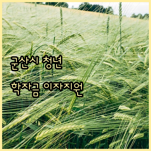 군산시 청년이라면 주목! 학자금 대출 이자지원 혜택 지금 확인