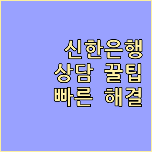 신한은행 고객센터 전화번호 총정리: 빠른 상담을 위한 효율적인 이용 꿀팁