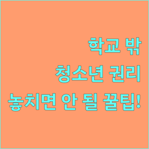2025년 학교 밖 청소년 권리침해, 신고부터 개선까지 완벽 정리