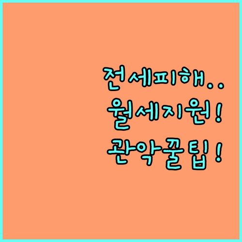 2025년 관악구 전세피해 월세 지원 온라인 보조금24 신청 절차