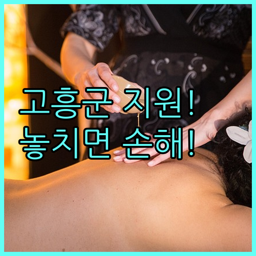 신청은 NO! 2025년 고흥군 노인복지시설 명절 지원