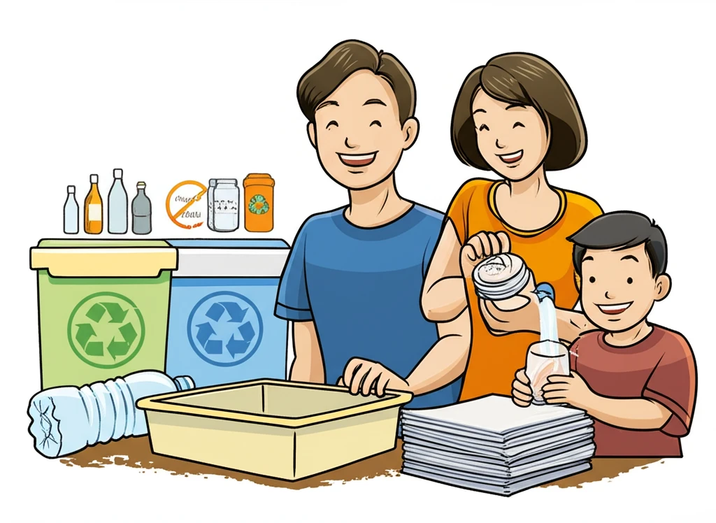 재활용품 분리배출 안내 이미지