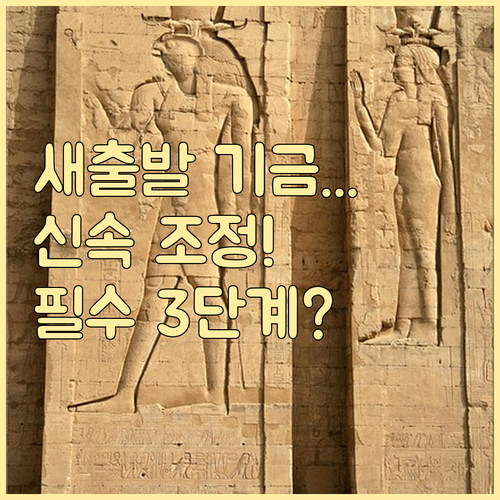 새출발기금 확대 적용 후 신속한 채무 조정 신청 3단계 절차