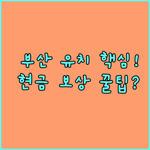 여행사 지원 2025 부산 외국인 관광객 유치 현금 보상 신청 절차 안내