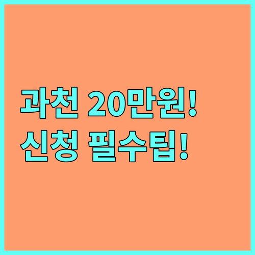 과천시 2025 임신축하금 지역화폐 20만원: 대상 거주 요건 신청 절차