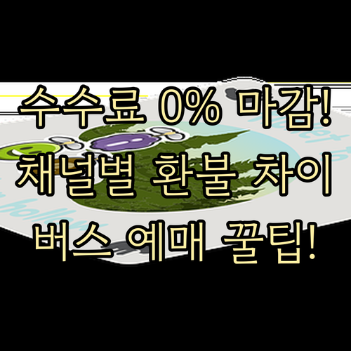 고속버스 예매 채널별 환불 절차와 수수료 0% 마지노선