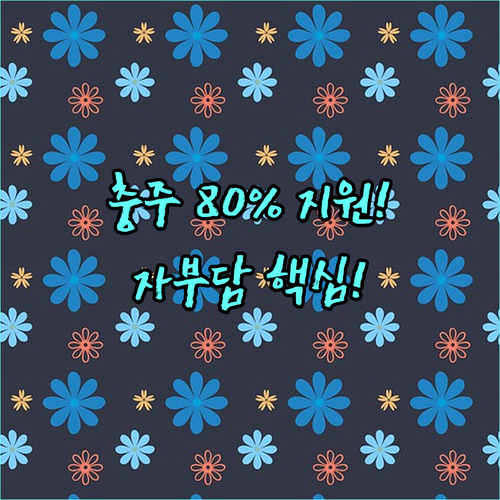 충주시 점포환경개선 지원 2025년 80% 지원금액과 자부담 요건