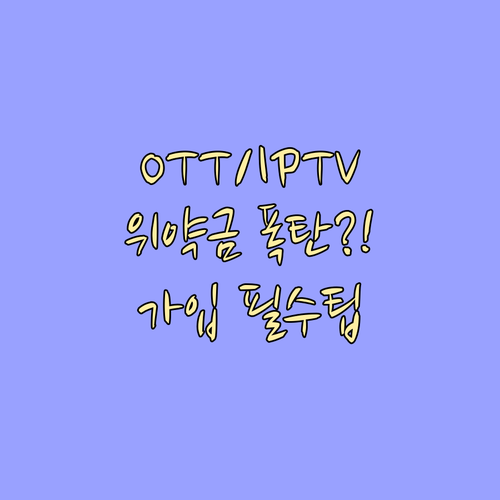 연말 통신사 IPTV·OTT 신규 가입 전 위약금과 환불 정책 확인