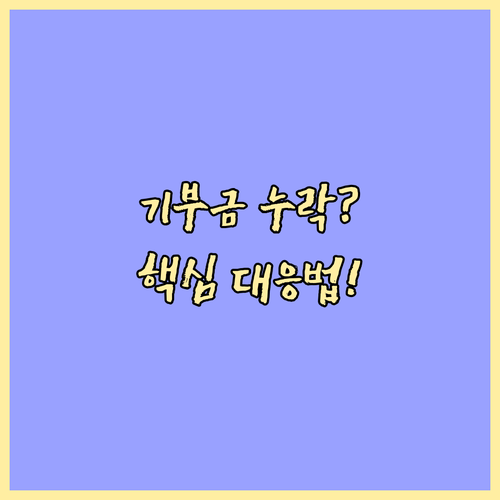 연말정산 기부금 영수증 미반영 시 국세청 간소화 대응 방법