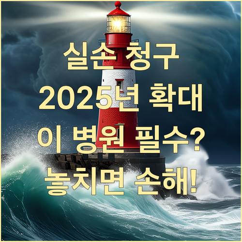 실손 청구 간소화 2025년 확대 예정 이용 병원 확인 필수