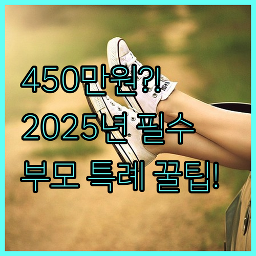 2025 육아휴직급여 월 최대 450만원 부모함께 특례와 일반 지급 기준