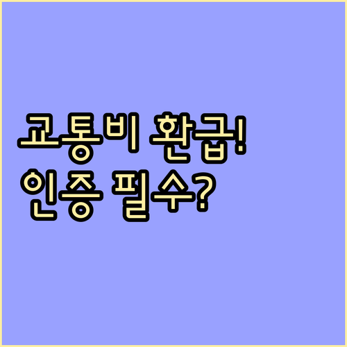 K-패스 교통비 환급 일정 및 거주지 인증 확인 방법