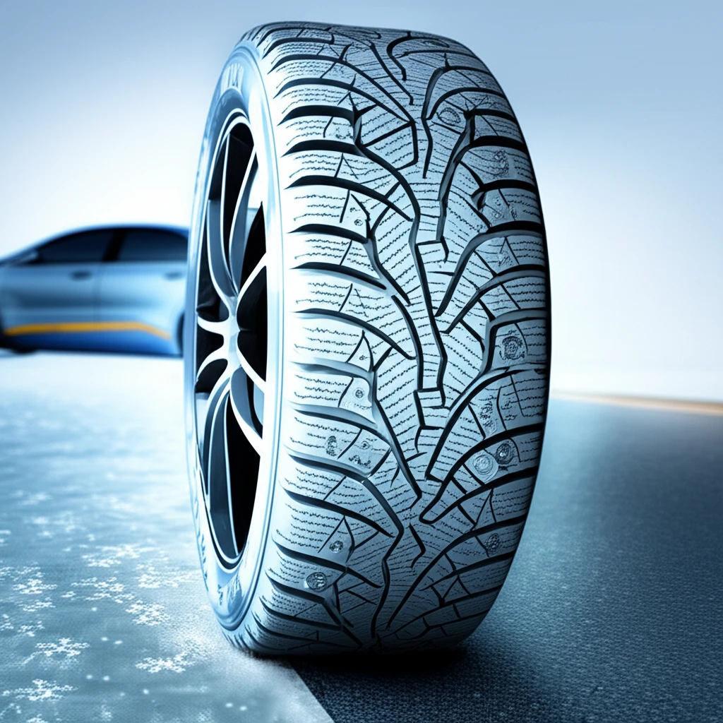테슬라 모델3와 윈터타이어 장착 이미지