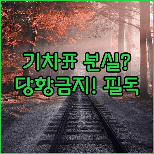 기차표 분실 시 역 창구 방문 및 승무원 확인 방법