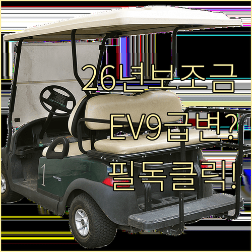 2026년 달라지는 전기차 보조금 정책과 EV9 실구매가 영향