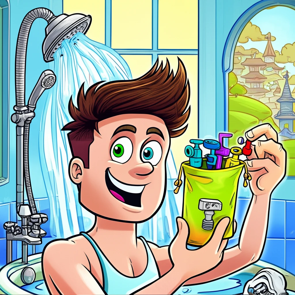 해외여행 샤워기 수전 구조