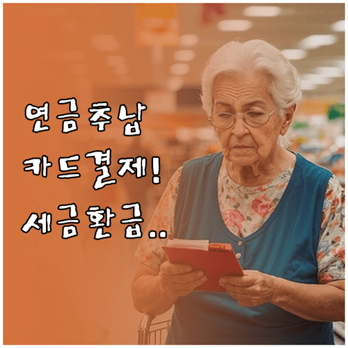 국민연금 추납 보험료 카드 결제 소득공제 및 연말정산 방법