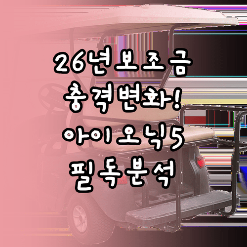 2026년 전기차 보조금 정책 변화와 아이오닉5 롱레인지 모델 분석