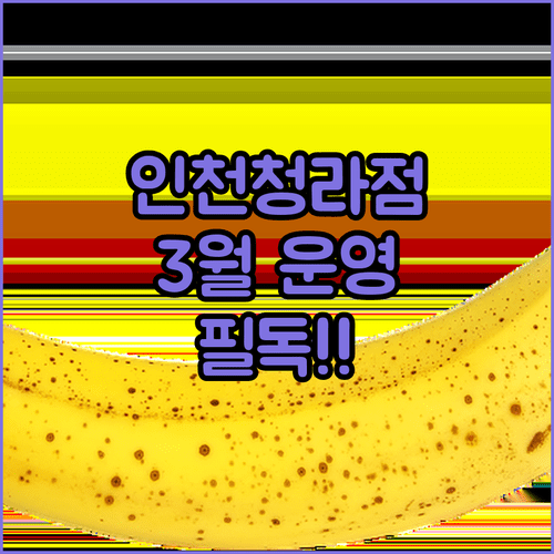 2026년 3월 홈플러스 인천청라점 방문 전 확인해야 할 운영 정보