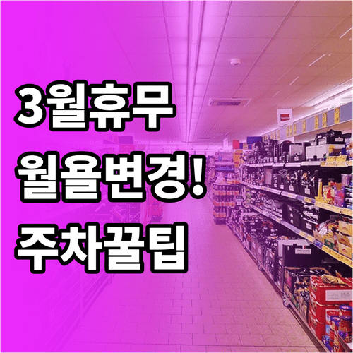 대구 홈플러스 성서점 3월 휴무일 월요일 변경 안내 및 주차 정보