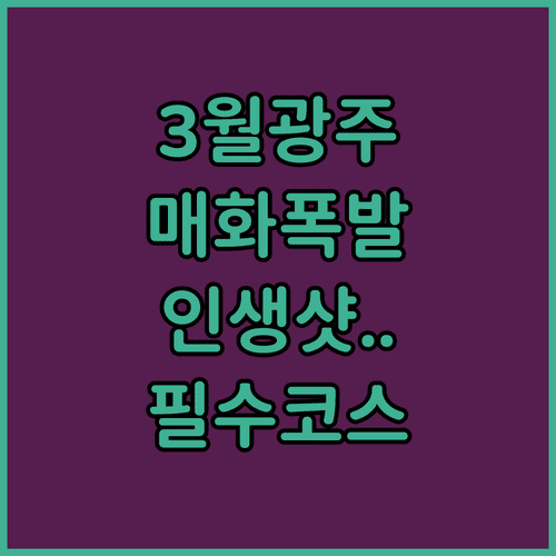 광주 서구 3월 산책하기 좋은 곳 | 하정웅미술관 매화와 풍암호수공원 윤슬