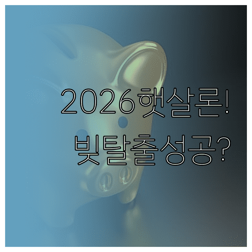 2026년 햇살론 대환대출 신청 자격 및 금리 한도 상세 정리