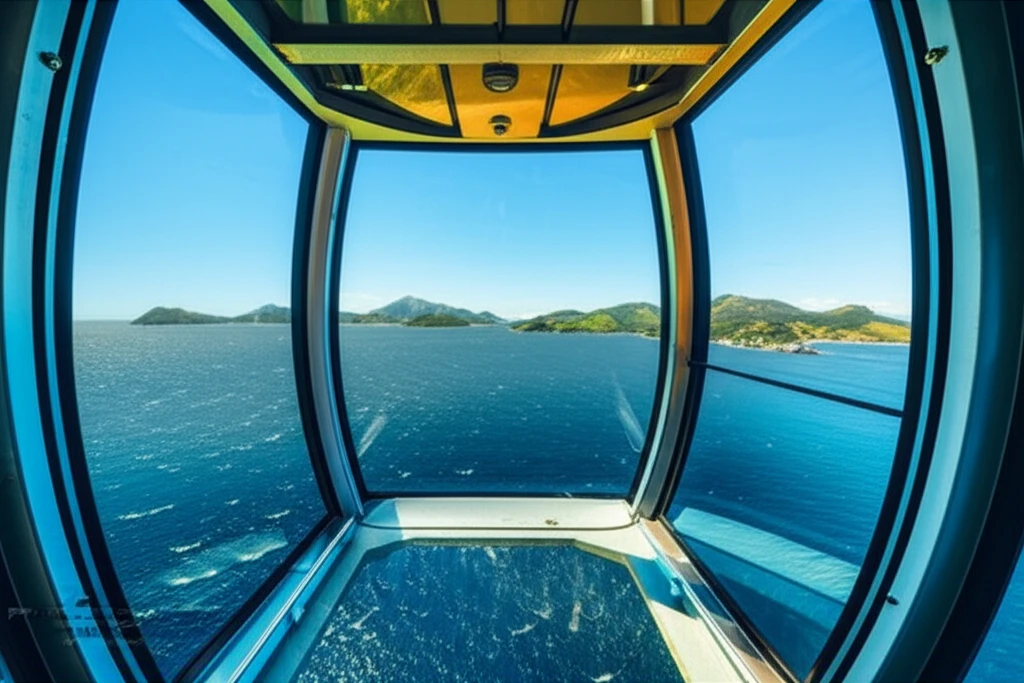 사천바다케이블카 전경