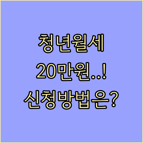 청년 월세 특별지원 2차 신청 자격과 복지로 접수 방법 안내
