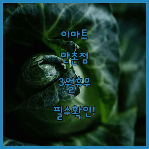 이마트 만촌점 2026년 3월 영업시간과 휴무일 총정리