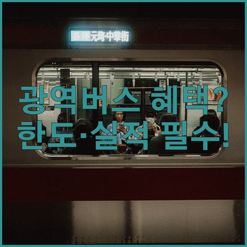 모두의 카드 광역버스 이용 시 할인 한도와 실적 확인