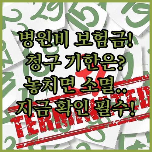 병원비 보험금 청구 기한 | 사고 유형별 시작일, 시효 중단 방법