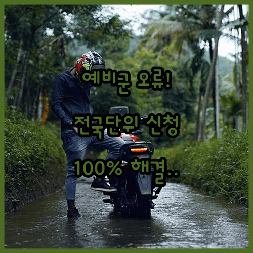 휴일 예비군 전국 단위 훈련 신청 홈페이지 접속 오류 정리