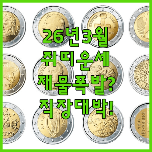 2026년 3월 쥐띠 재물운 직장운 상세 분석과 대비책