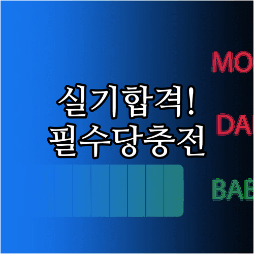 기능장 실기 공복 방지를 위한 포도당 캔디와 에너지 젤 활용법