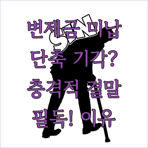 변제금 미납과 개인회생 기간 단축 기각의 상관관계 분석