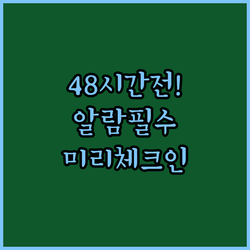 중국동방항공 출발 48시간 전 알람 맞추고 미리 체크인하는 방법