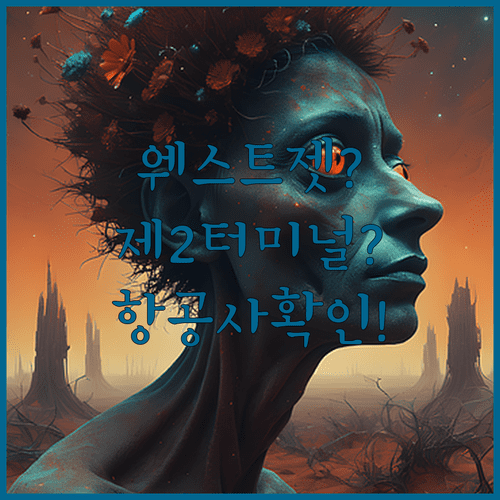 웨스트젯 항공권인데 제2터미널? 운영 항공사 확인 필수