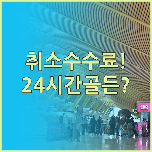 진에어 취소 수수료, 구매 후 24시간이 골든타임