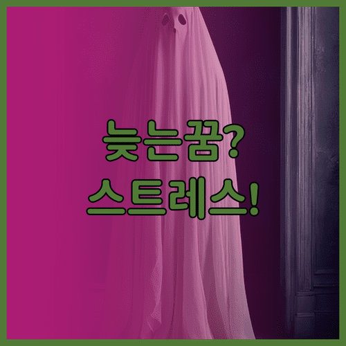 늦는 꿈 반복될 때 확인할 현실 스트레스 요인