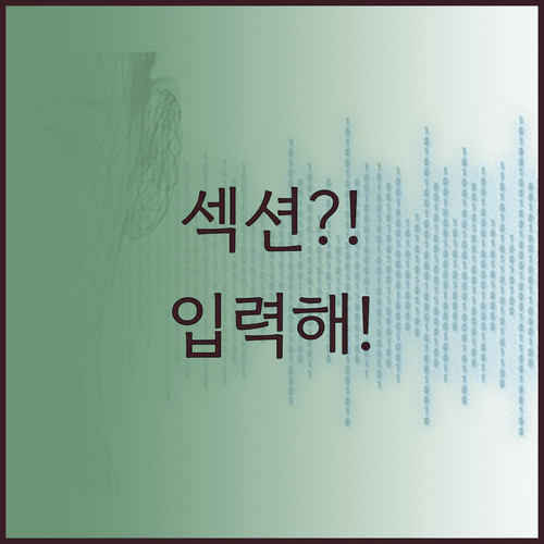 섹션 부재로 콘텐츠 병합 불가 | 데이터 입력 필요