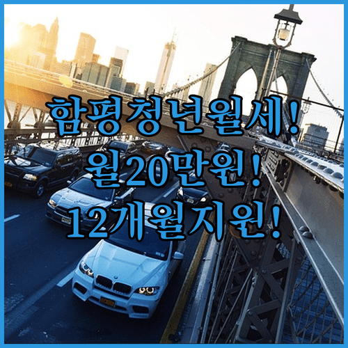 2026년 함평군 청년월세지원 월 20만원 12개월 지원