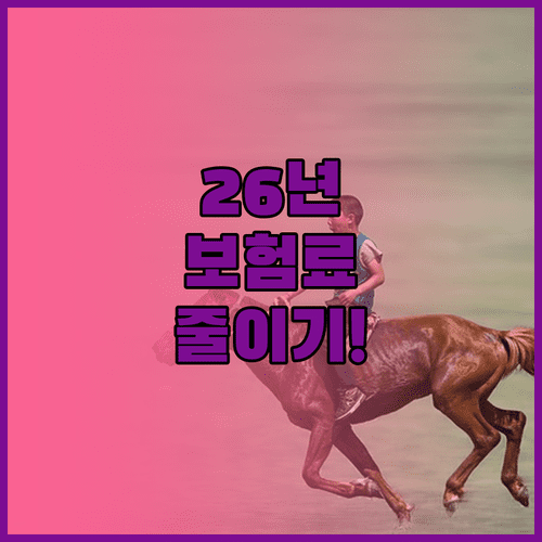 배달라이더보험료2026년부터이렇게줄이세요