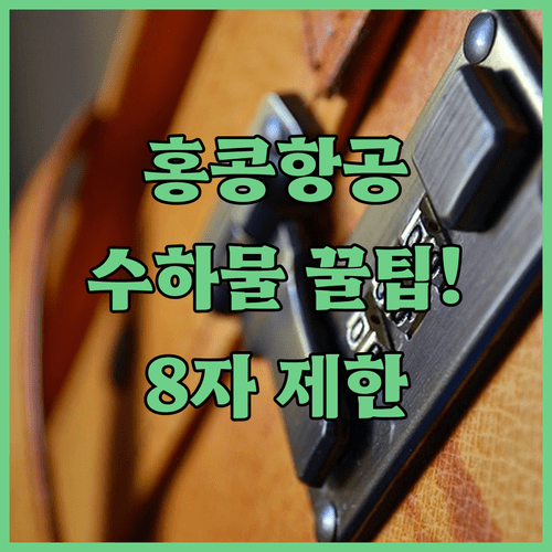 홍콩항공 기내 반입 수하물 규정과 위탁 수하물 무게