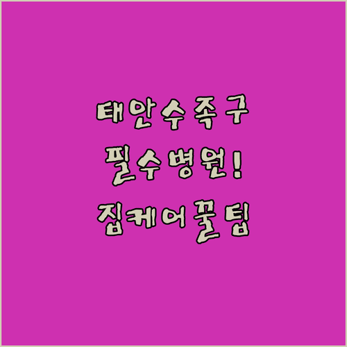 태안군 수족구 치료 병원 리스트와 집 케어 방법