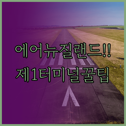 인천공항 에어 뉴질랜드 제1터미널 이용 방법