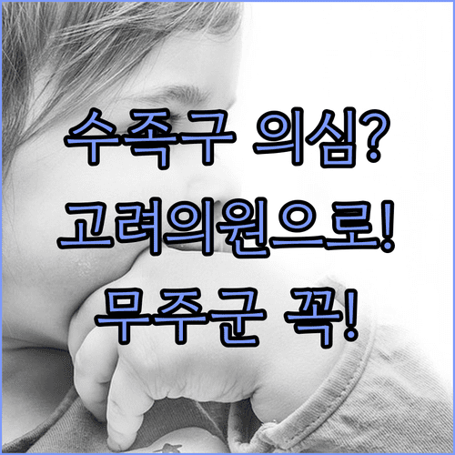 무주군 수족구 의심되면 고려의원부터 확인하세요