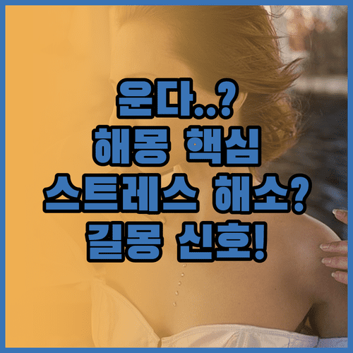 우는 꿈 해몽 스트레스 해소 신호와 길몽일까